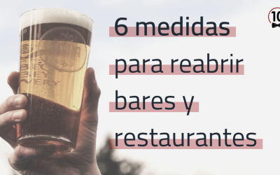 6 medidas para abrir bares y restaurantes tras la crisis del Covid19