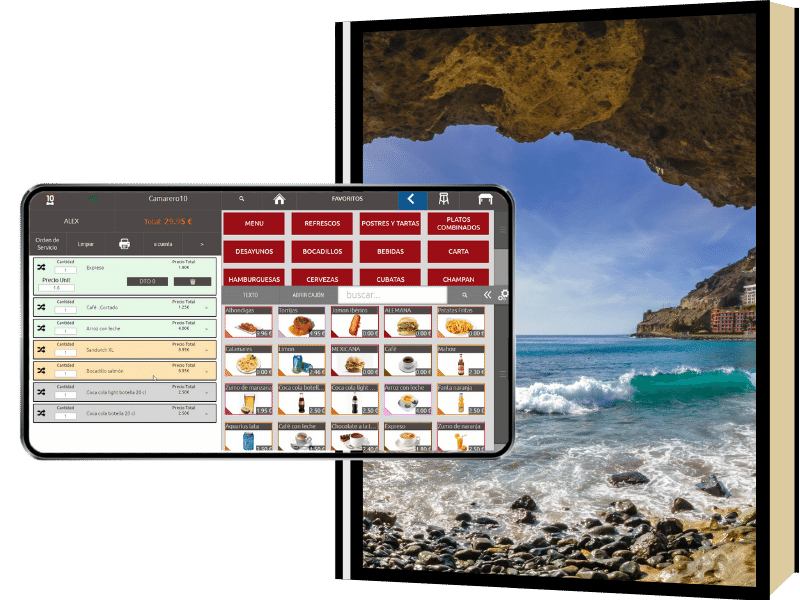 software tpv islas canarias movil Imagen de una playa de islas canarias