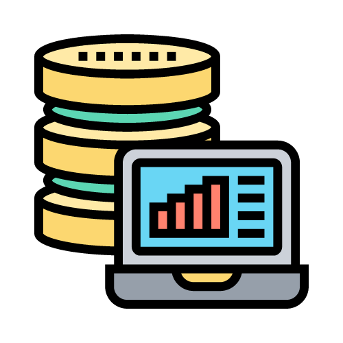 imagen ordenador con base de datos