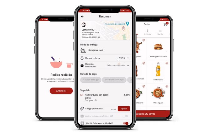 imagen app cliente Software TPV Camarero10 en multidispositivo