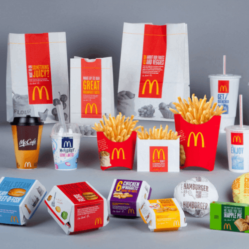 imagen del packaging de la empresa McDonalds