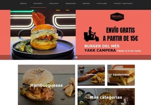 pagina de pedidos online para restaurantes de yakka and grill cliente de camarero10 tpv