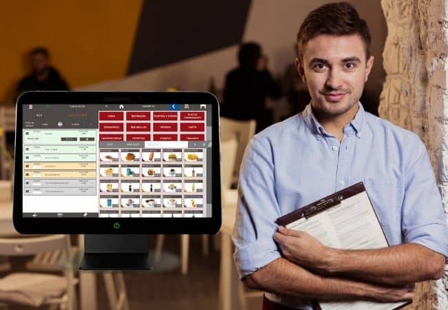 caja registradora imagen de negocio de hostelería con software tpv