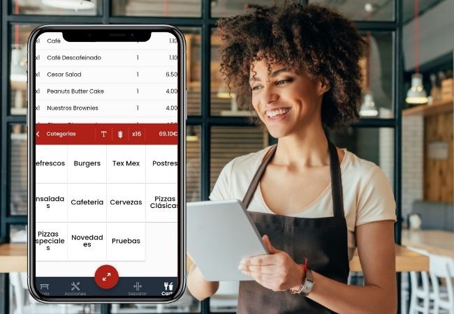 Integración de comandero PDA en restaurantes con Comercial Global Payments  y Camarero10 