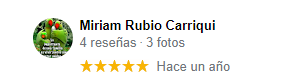 opinión de Myriam en google sobre Camarero10