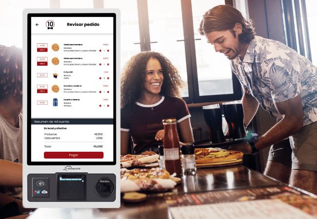 kiosco de autopedido para salones de restaurante Kiosco de autopedido para bares, restaurantes y cafeterias